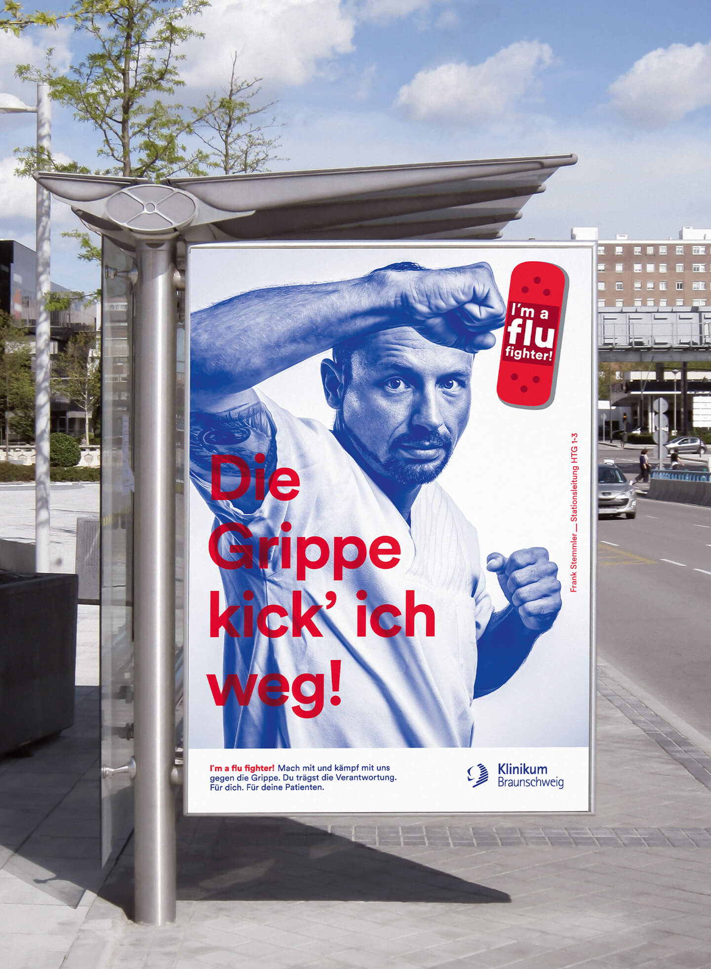 cyclos klinikum braunschweig kampagneflu fighter plakate